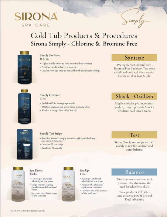 6 Month Cold Plunge Sanitation Kit